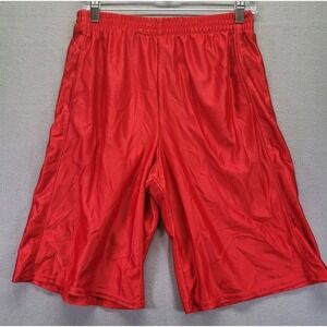 Starter Athletic Shorts Boys Youth XL 18 Red Basketball Soccer Active Pocket Gym